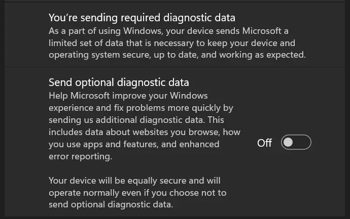 Telemetry message