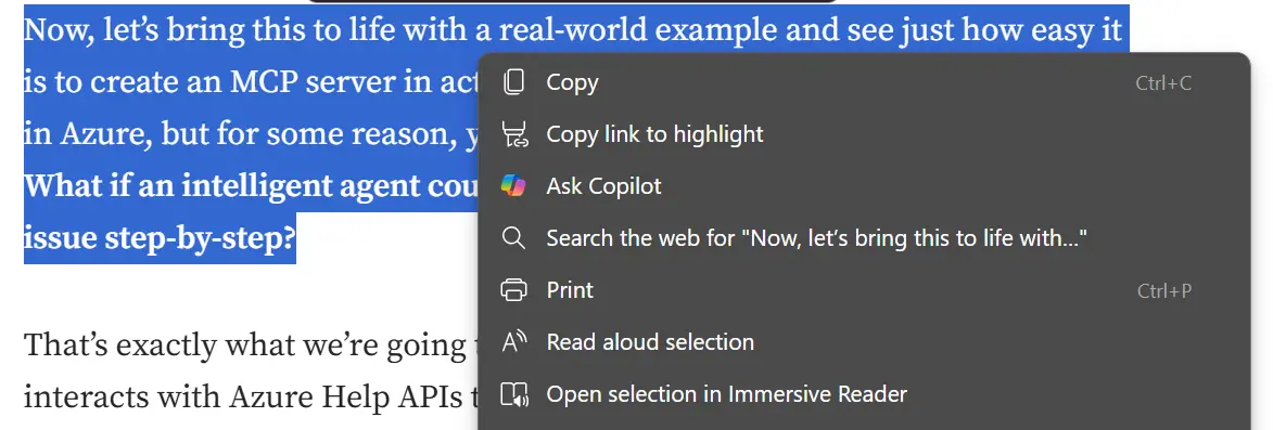 Copilot in Edge