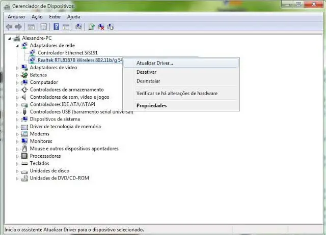 Atualizar Driver